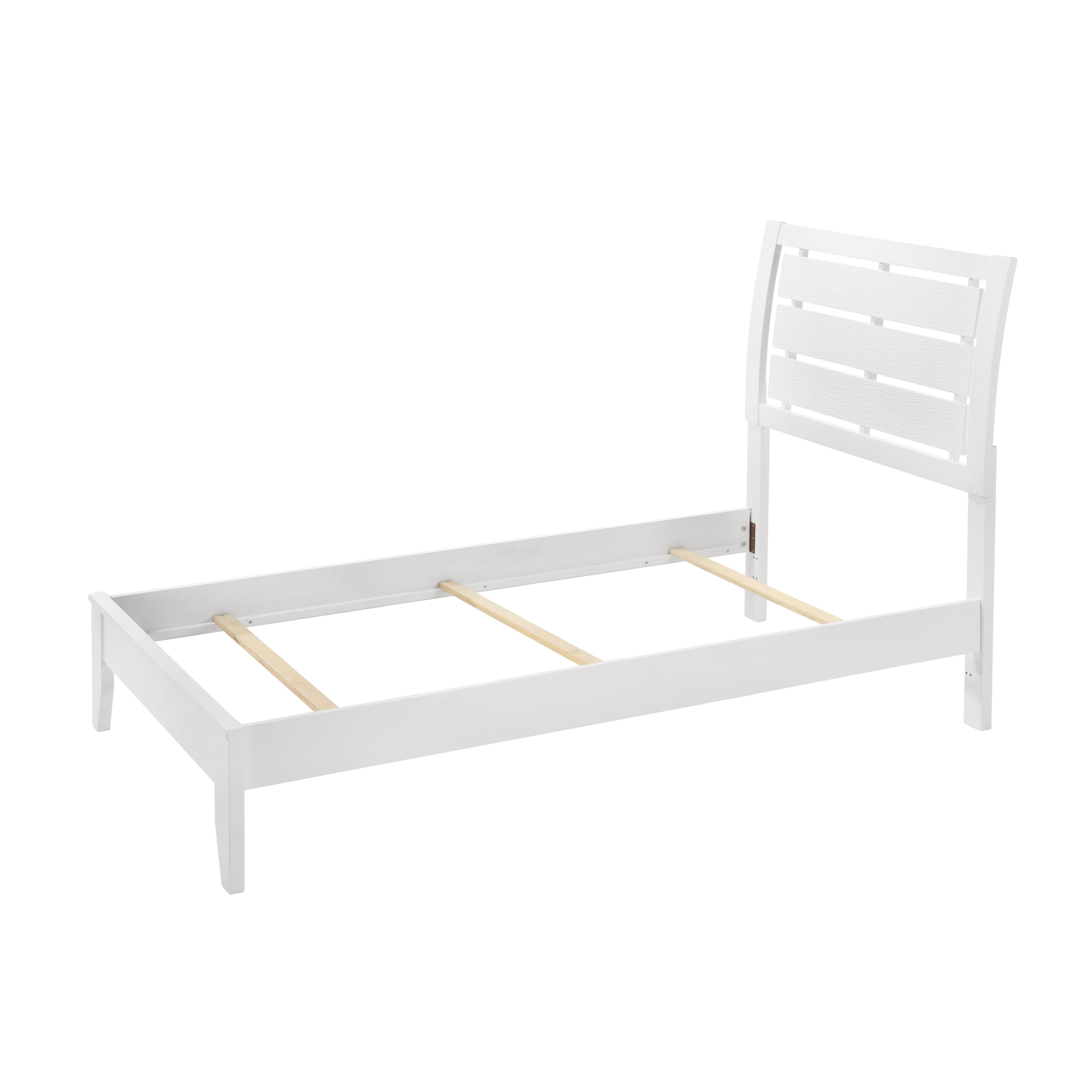Crown Mark Evan B4710-T Twin Bed - White IMAGE 1